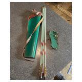 green quiver, arrows, and Finger Tabs
