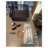 Decorative ants , inch worm, candles , basket