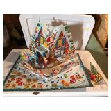 Vintage Christmas advent calendar book