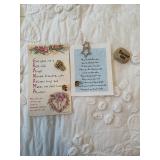 Pins & savior rock ( praying hands are older )