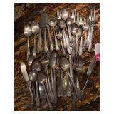 Mixture of silverware - inc cavalier silverplate