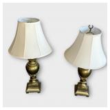 2 Brass Urn Table Lamps