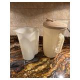 All purpose pitcher and Tupperware