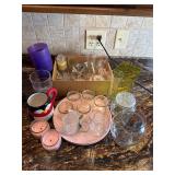 Cups / candle holders , plates