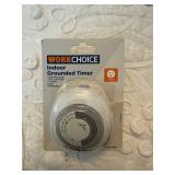 Indoor grounded timer three prong