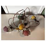 Vintage Timco frosted snowball Christmas lights