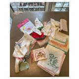 Embroidered and lace handkerchiefs
