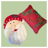 Santa Toilet Seat cover & Joy Pillow