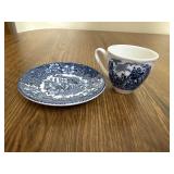 England teacup saucer, horse carriage