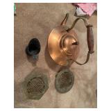 Kettle , ENESCO cast, and trivet stands
