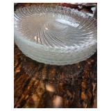 Glass salad plates