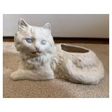 Vintage Cat Planter  marked 57