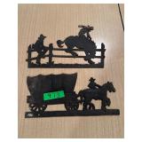 Metal wild West decor