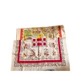 Vintage Folk Art Tablecloth & Souvenir Textile FL