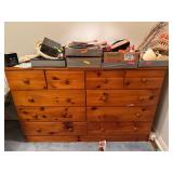 Pine 10 drawer Dresser