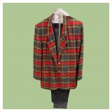 Vintage Plaid sz 14 SK & Co. 40% Wool Jacket Set