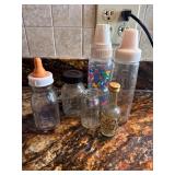 Vintage baby bottles