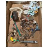 Keys, vintage, handkerchiefs and miscellaneous