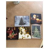 Light up Christmas holiday canvas