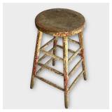 Vintage Wood Stool