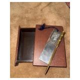 Secret Book - Wendall August bookmark - letter ope