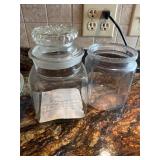 Vintage candy jar, and jar