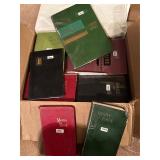 Box of Vintage diaries & memo books