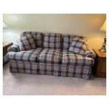 Cozy Plaid Patrern Couch