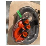 Plated dish, and vintage plastic