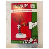 Peanuts sharing Christmas spirit lighted tree