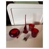 Red glassware
