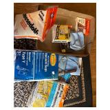 Vacuum bags, carpet cleaner, lot
