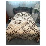 Queen Brown Quilt w shams