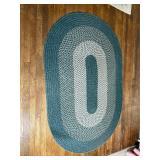Green Rope Oval Rug