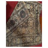 Vintage Black / Gold Fabric