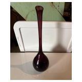 Quilted Amethyst Empoli Glass Vase