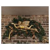 Wreath Angel above mantle