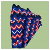 Red White Blue Afghan