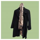 Vintage London Fog  WOOL Tench Coat sz 14