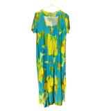 Vintage Blue Retro Hawaii kamehameha Dress