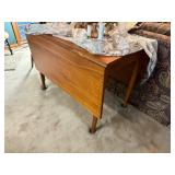 Drop leaf wood table