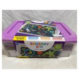 Sensory bin outer space creativity for kids