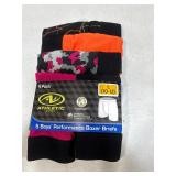 5 boys performance boxer briefs large