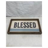 Blessed farmhouse style sign