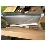 King steel marble padded bed frame new
