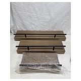 Three pack of wall shelves