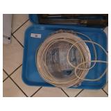 Coil of White Electrical Cable