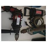 Three Electric Power Drills