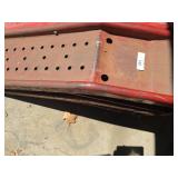 Red Metal Scaffold Plank
