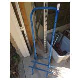 Blue Metal Hand Truck with Wheels